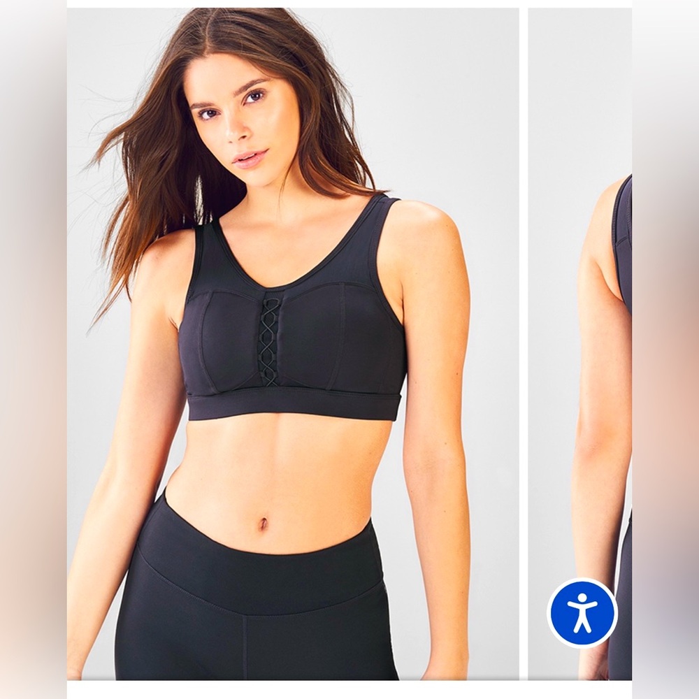 Fabletics Black High Support Sports Bra